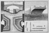 Recueil de differents projets d'architecture de charpente et autres concernant la contruction des pont
