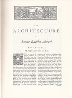 Leon Battista Alberti - The ten books of architecture (New York, 1986)